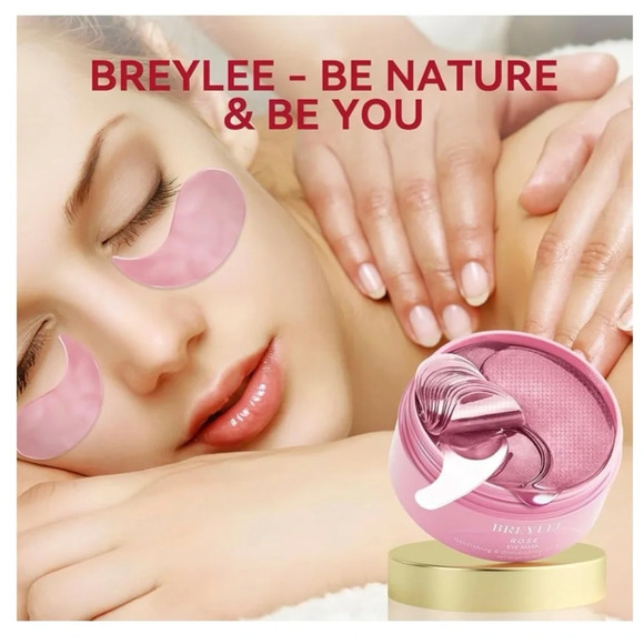 NWT Rose Eye Mask– 60 Pcs, Under Eye Patches,Eye Patches For Puffy Eyes,Hydrate - Picture 3 of 10